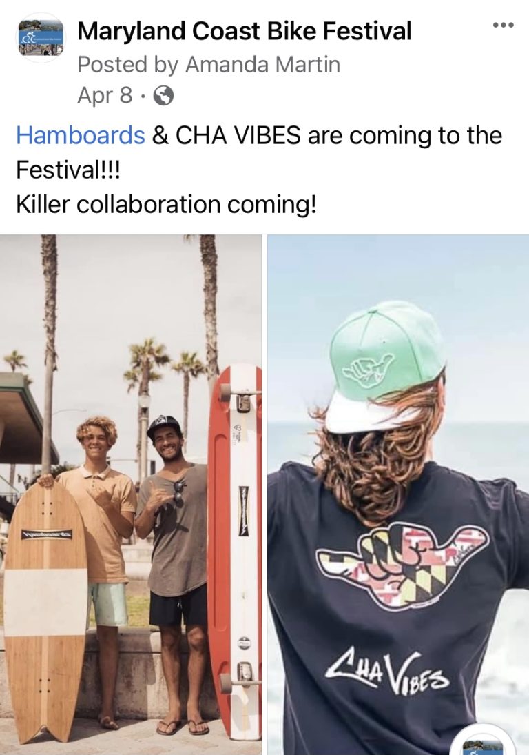 Hamboards cha vibes collaboration bike festival